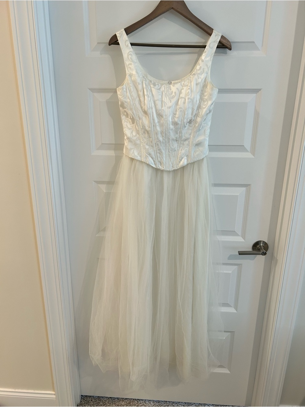 Vintage Scott McClintock Wedding Dress Ivory Cream Size 6
